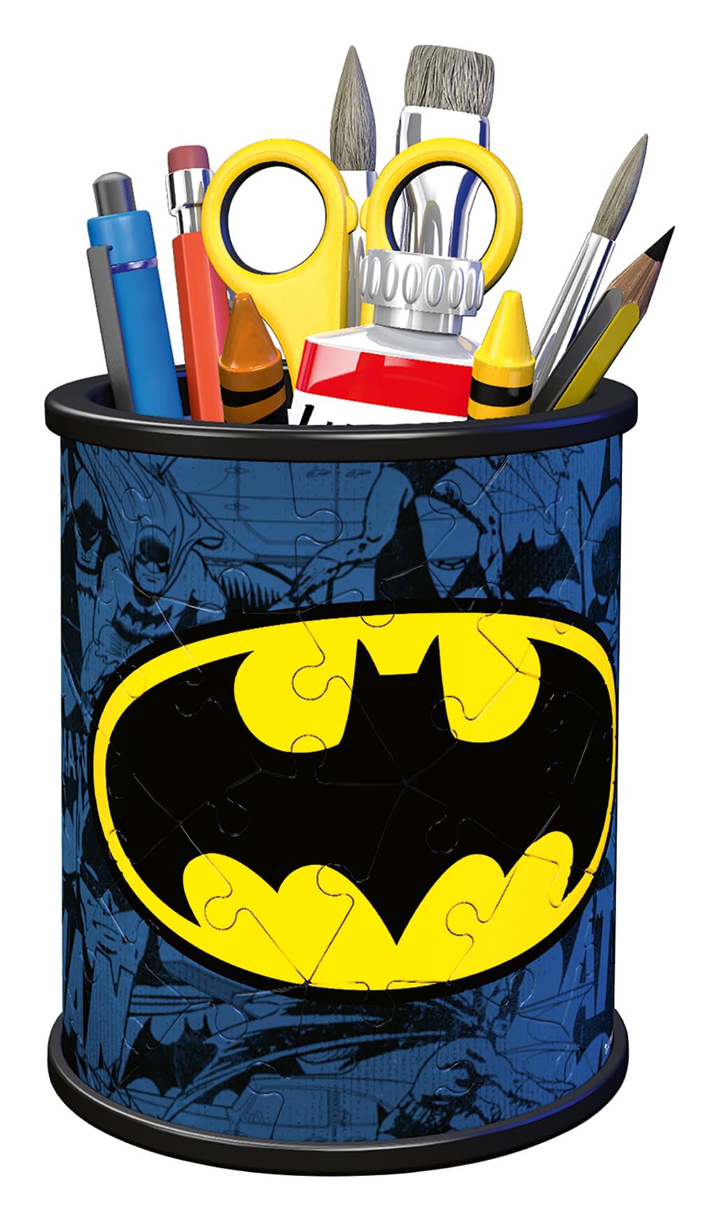 Ravensburger 3D Puzzle 11275 Utensilo Batman 54 Pieces Pen Holder for Batman Fans from 6 Years, Desk Organiser for Children