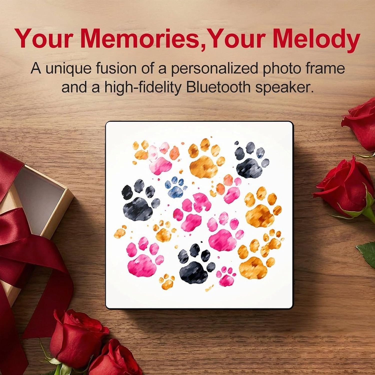 Music Fridge Magnet, Acrylic Magnetic Bluetooth Speaker MP3 Player image 5