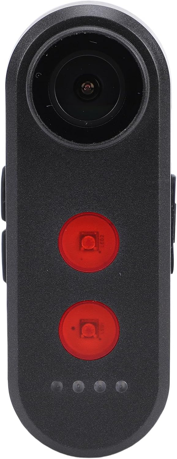 Asixxsix Bike Camera with Tail Light, 1080P Rear View Camera 4K HD 140 Wide Angle IPX6 Loop Recording, APP Control with 5000mAh Battery for Mountain Road Bike E Bikes
