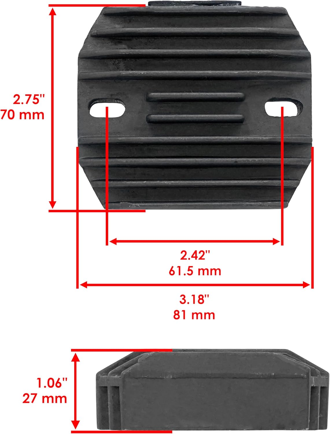 Caltric Regulator Rectifier Compatible with Kawasaki Kz1000B Ltd 1979 1980 Motorcycle