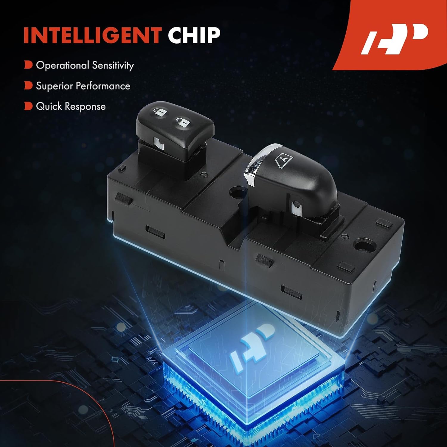 A-Premium Power Window Switch Compatible with Nissan Maxima 2016-2022, Front Right Passenger Side