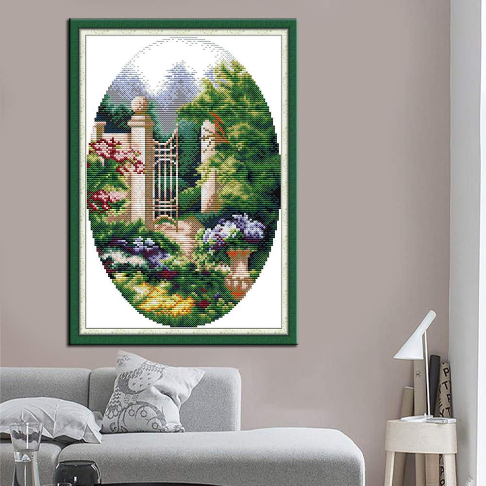 WOWDECOR Kit De Broderie Au Point De Croix Pour Adultes Et Enfants, Chats De Noël, Chiens Humoristiques 11CT Estampillés DIY DMC Needlework Facile Pour Débutants Lapin