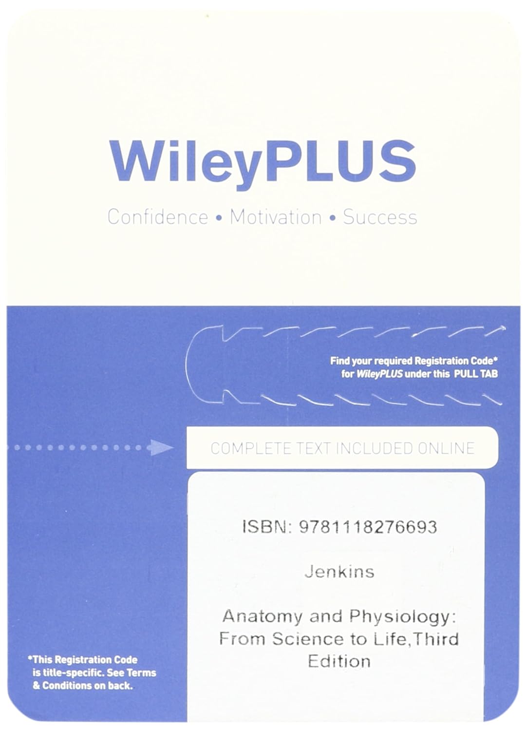 WileyPLUS V5 Card for Anatomy and Physiology From Science to Life 9781118276693