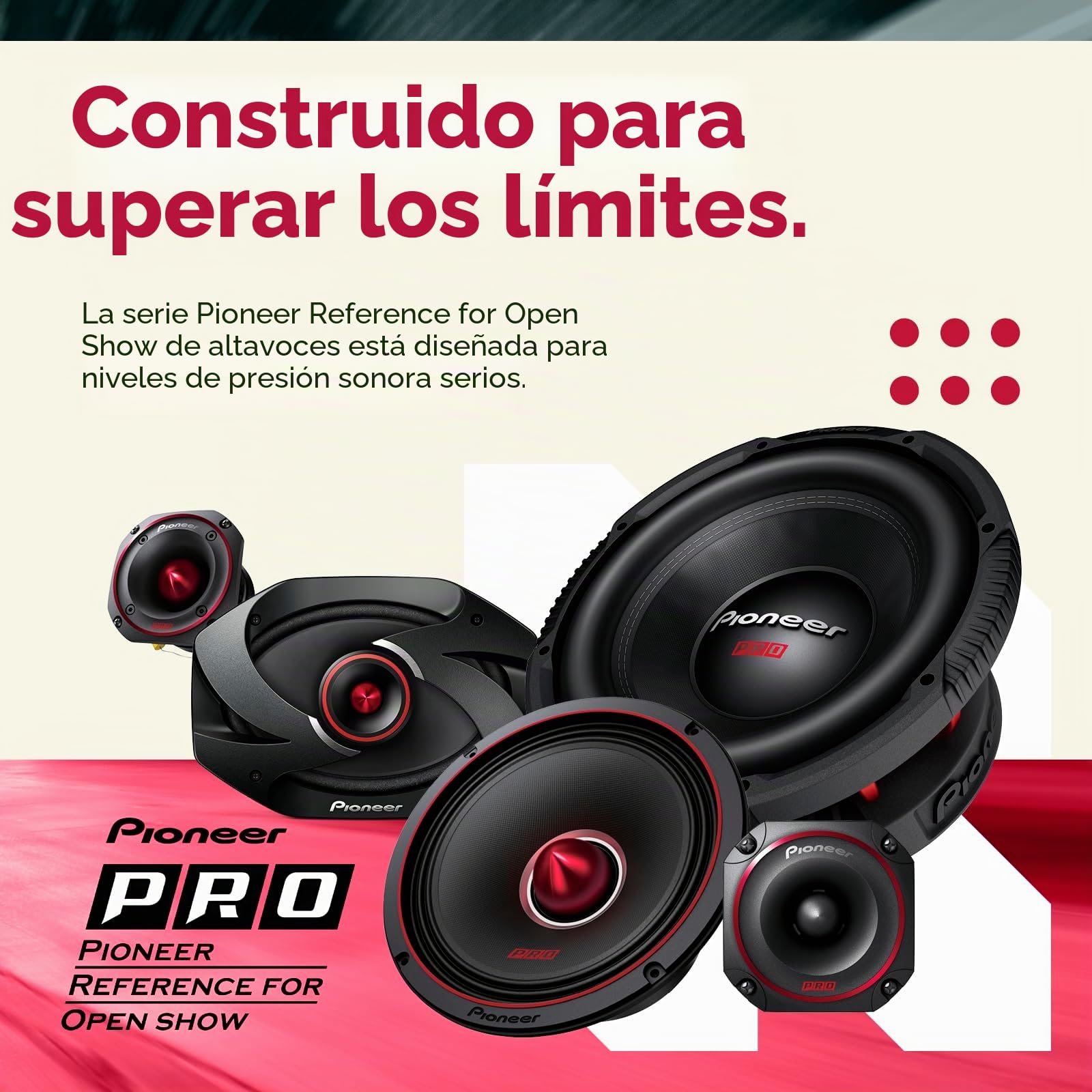 Pioneer TS6900PRO Pro Series - Altavoz de 2 vías de 600 W MAX 2 de 6 x 9 Pulgadas, Color Negro