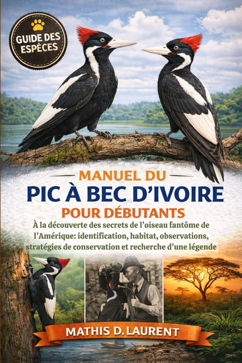 MANUEL DU PIC À BEC D’IVOIRE POUR DÉBUTANTS: À la découverte des secrets de l’oiseau fantôme de l’Amérique: identification, habitat, observations, stratégies de conservation et recherche d’une légende