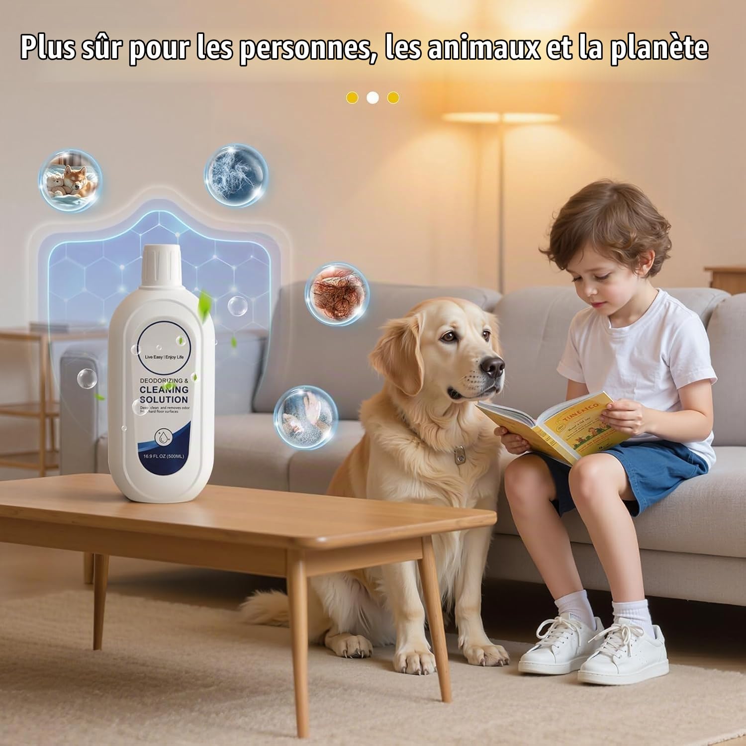 Formulaire Concentrée Nettoyante for Aspirateur-Balaiseur - Compatible avec Tineco iFLOOR & FLOOR ONE Séries - Sans Traces, Non Moussant, 1:300 Dilution - 3 x 500ml - Parfum Frais
