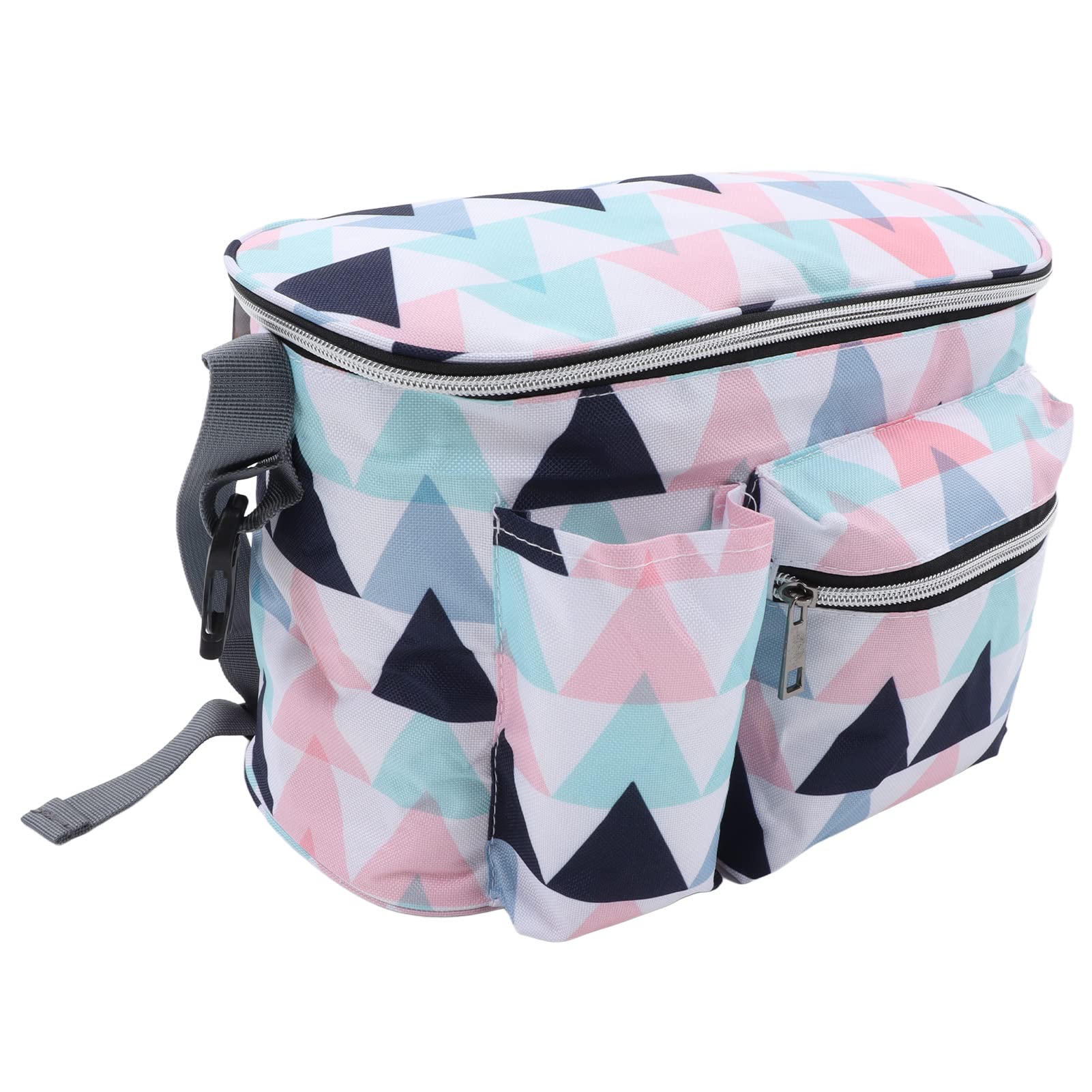 Vvikizy Hanging Stroller Storage Bag, Nylon Travel Mommy Shoulder Bag Large Capacity Storage Bag Hanging on Stroller, Mommy and Shoulder Bag for Exciting Outdoor, Travel and Shopping