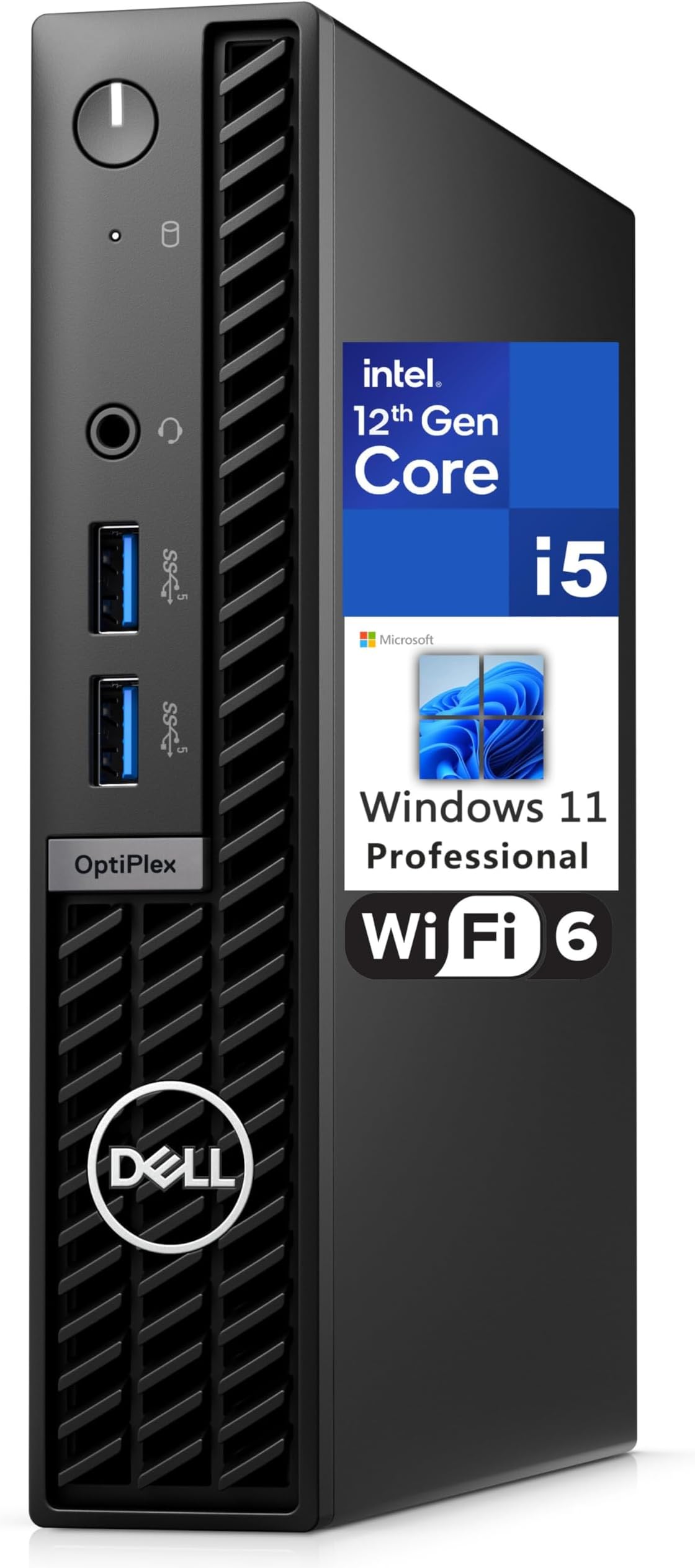 Dell OptiPlex 7000 7010 MFF 1.2L Micro Form Factor Business Desktop Computer, Intel Hexa-Core i5-12500T (Beat i7-11700T), 16GB DDR4 RAM, 1TB PCIe SSD, WiFi 6, Bluetooth, Windows 11 Pro (Renewed)