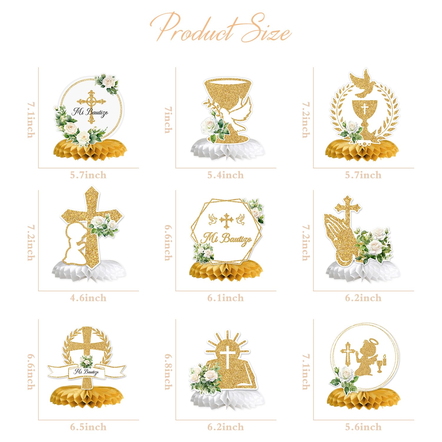 Decorazioni per la Prima Comunione, decorazioni per il tavolo della Prima Comunione, coriandoli con arcobaleno, pesce, croce, colomba e ramo