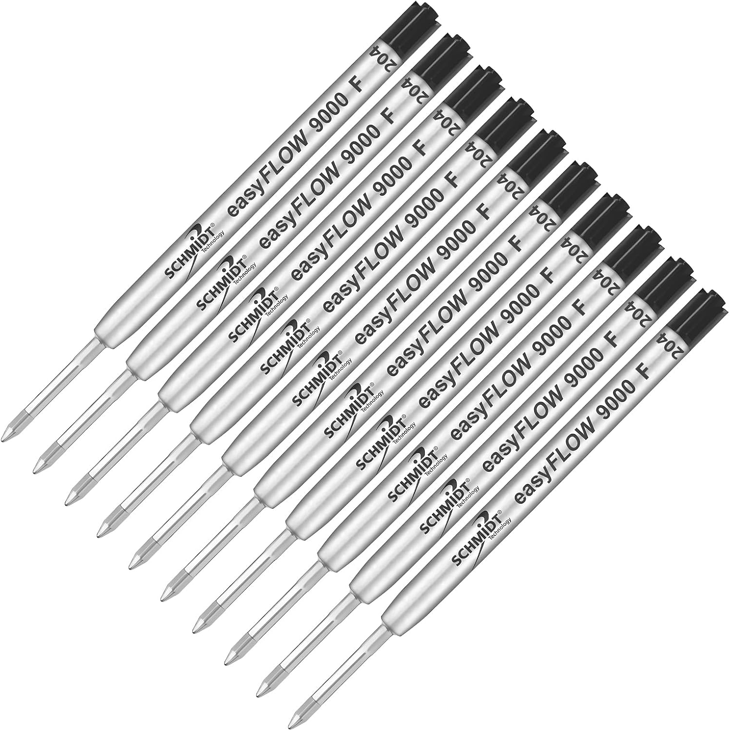 Imprinted Schmidt easyFLOW9000 Ballpoint Refill- Fine Tip 0.8mm, Black Ink - Pack of 10