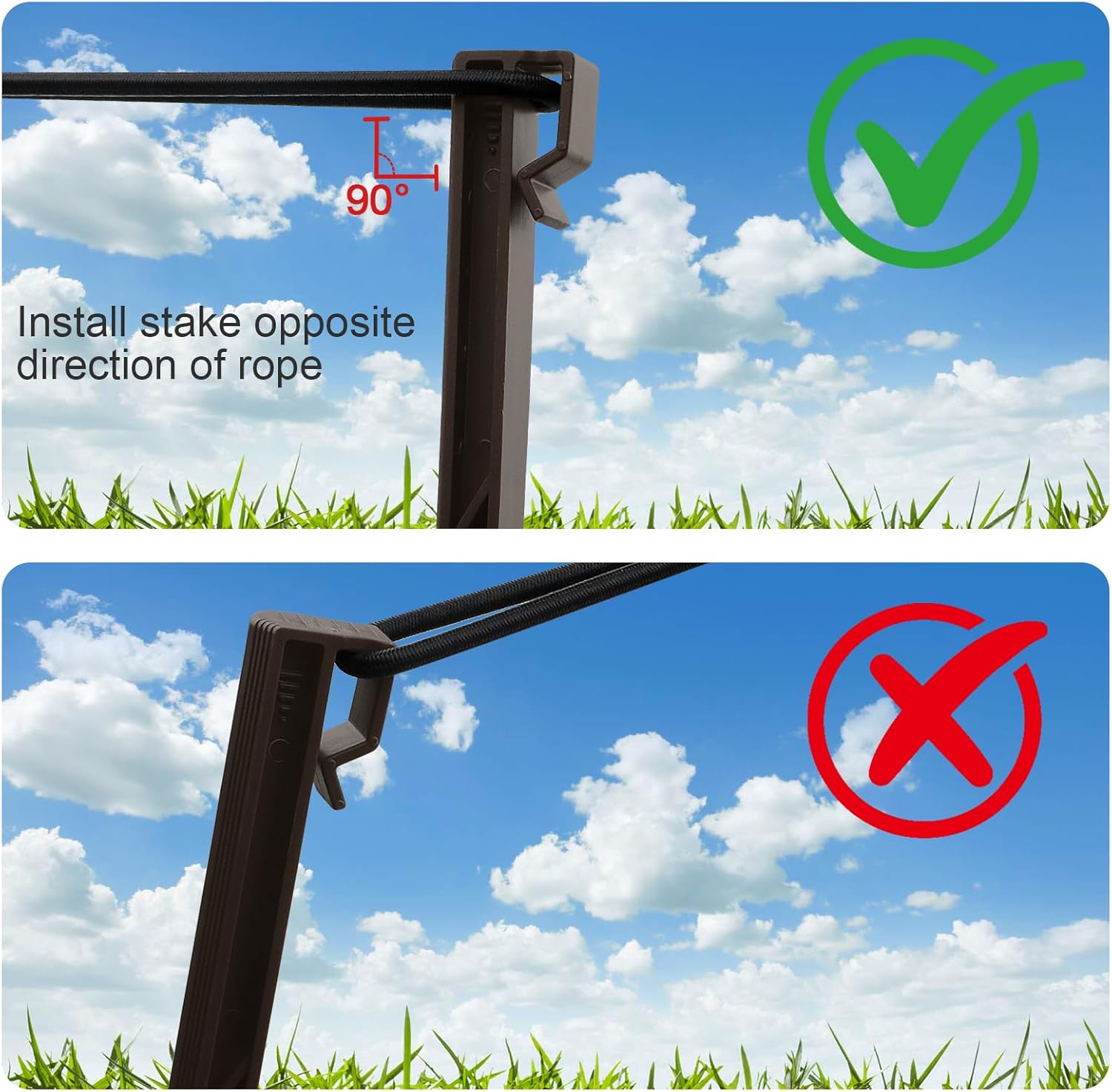 36 Pack Plastic Landscape Edging Anchoring Stakes, 9.8 Inch Heavy Duty Spikes with Plastic Panel for Terrace, Garden Lawn Yard Stakes for Paver Edging Weed Barrier, Brown