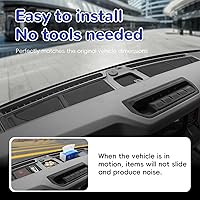 Vista 19 de Auovo Bandeja de cubierta para salpicadero compatible con accesorios Ford Bronco 2021 2022 2023 2024 2025 Compartimentos de silicona antideslizante