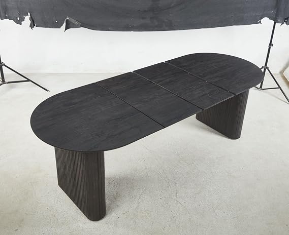Expandable Dining Table,Wood Extendable Dining Room Kitchen Dinner Table, Long Dining Table for Kitchen