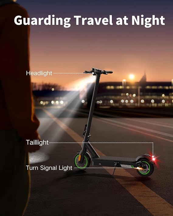 acer Electric Scooter for Adults, 500W Peak Motor, Max Speed 15.5MPH, 20 Mile Long Range, 8.5 Soild Tires, Double Brake System Folding E-Scooter Commuter (ES Series 3)