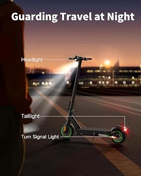 acer Electric Scooter for Adults, 500W Peak Motor, Max Speed 15.5MPH, 20 Mile Long Range, 8.5 Soild Tires, Double Brake System Folding E-Scooter Commuter (ES Series 3)