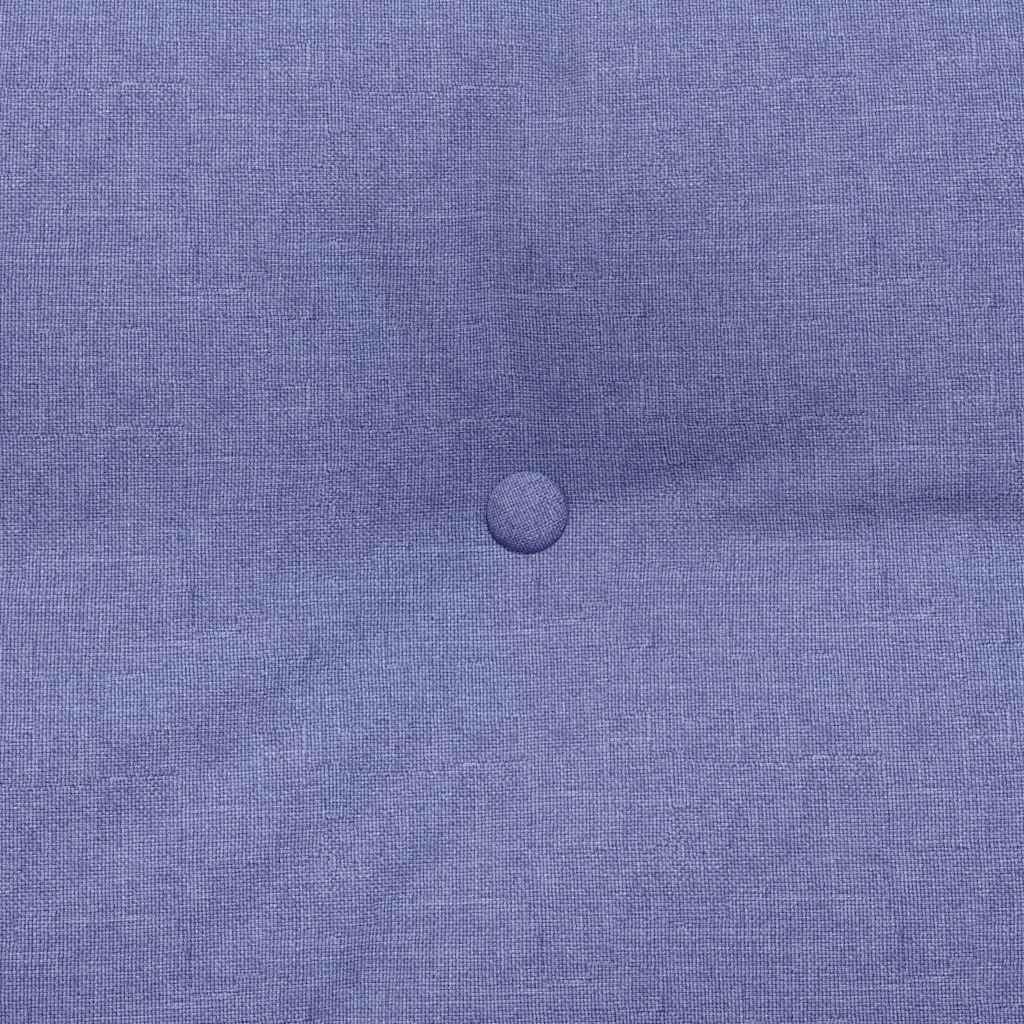 Rückenkissen 100 x 24 x 50 cm, Ergonomisches Sofakissen in Jeansblau, Weiches Lesekissen für Bett & Wohnzimmer, Dekokissen mit Samt-Optik & abnehmbarem Bezug