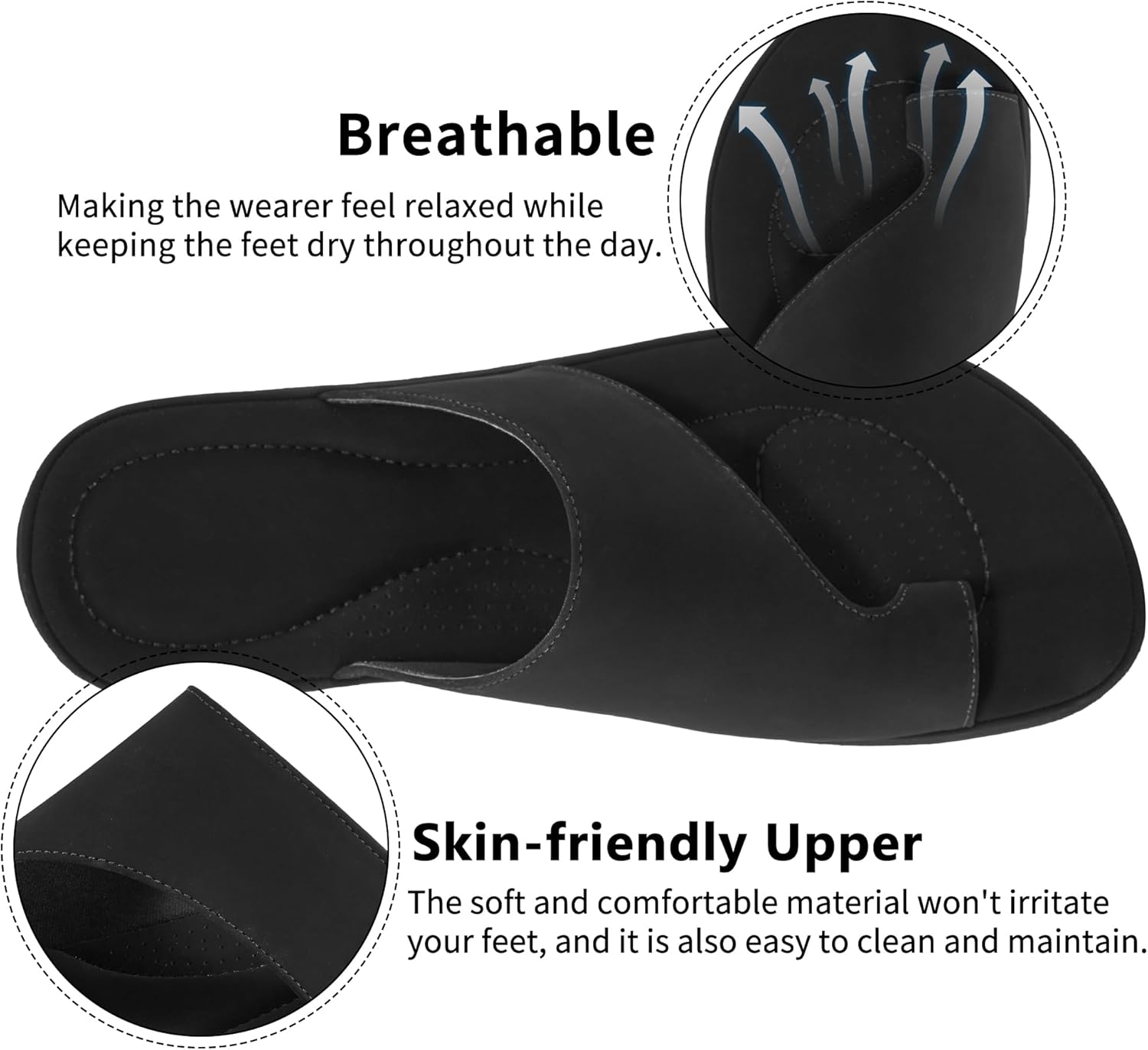 Summer Flat Sandals for Women: Comfortable Walking Dressy Slides for 2026 - Ladies Orthopedic Casual Shoes Indoor Outdoor - Image 4