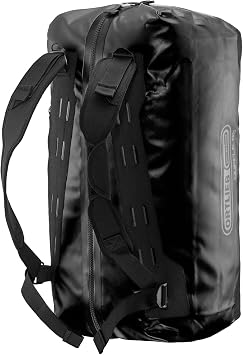 Ortlieb Black Duffle Bag - 85 Liters Capacity - 12.2 x 25.6 x 17.3 Inches - Waterproof IP67 - PVC-Coated Polyester & Cordura