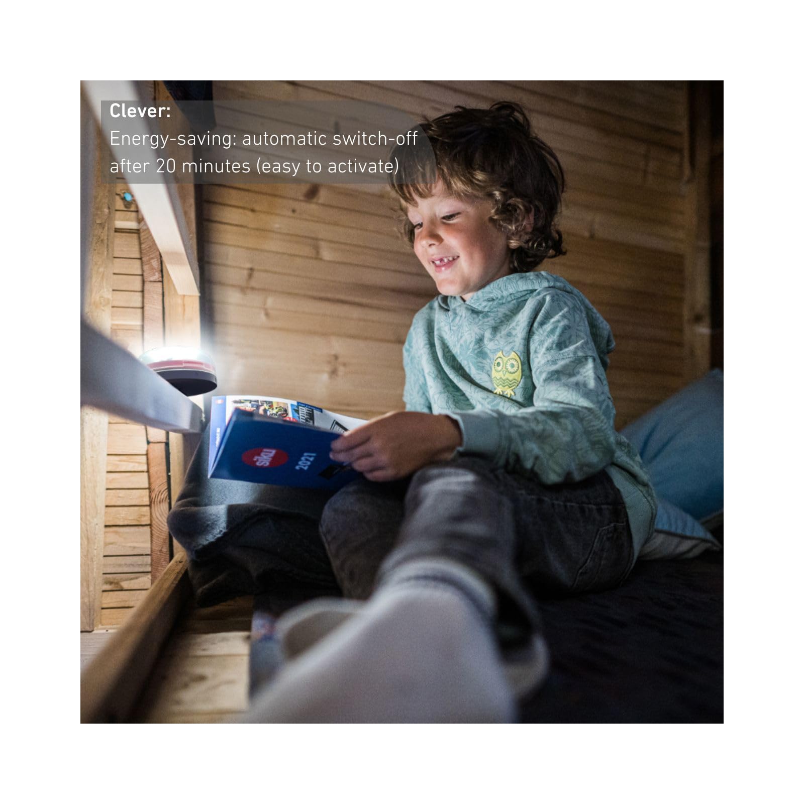 Ledlenser KIDCAMP6, bezpieczna i wytrzymała latarnia LED dla dzieci, zmniejszony efekt oślepiania dla oczu, automatyczne wyłączanie, nastrojowe światło, tryb migania imprezowego (zielona)
