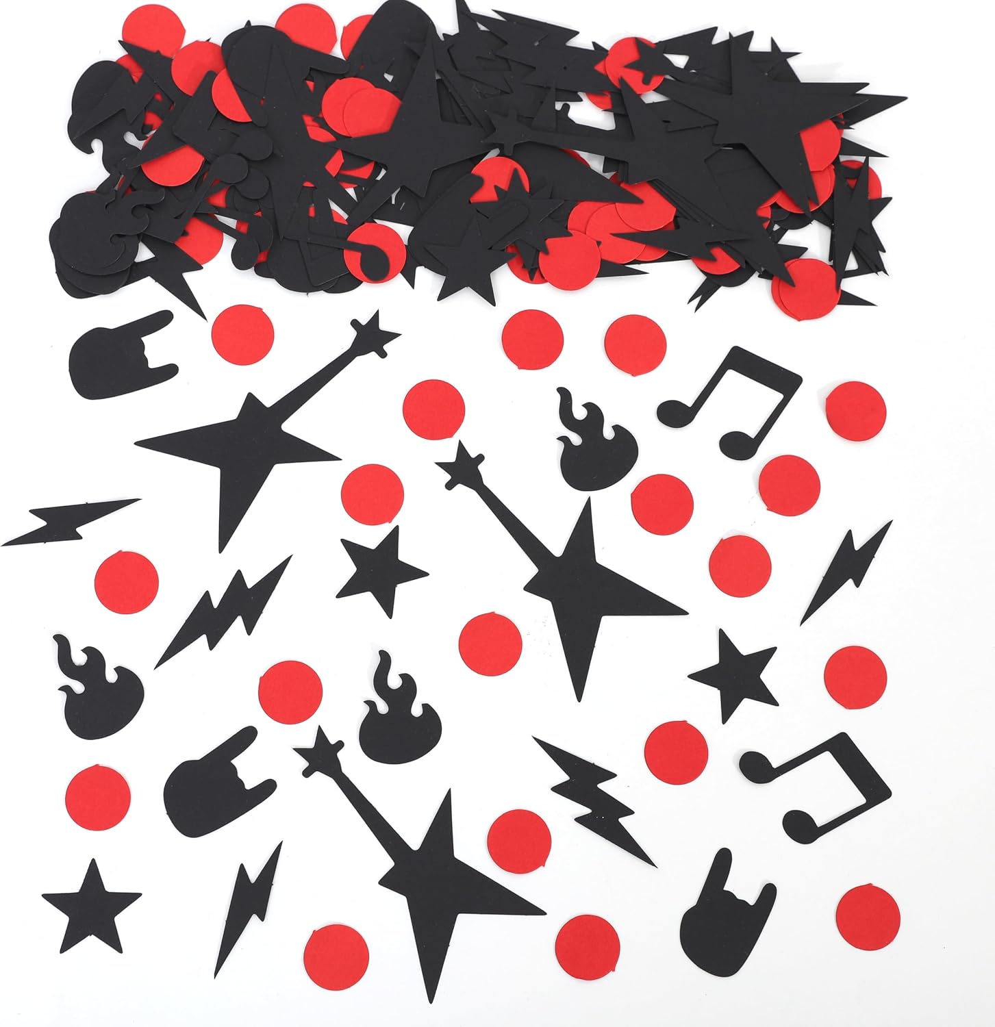 Rock 'n Roll Party Confetti Decorations - Rock N' Roll Birthday Party Decorations, Rockfor Table Party Decorations, Rockstars Birthday Wedding Shower Supplies