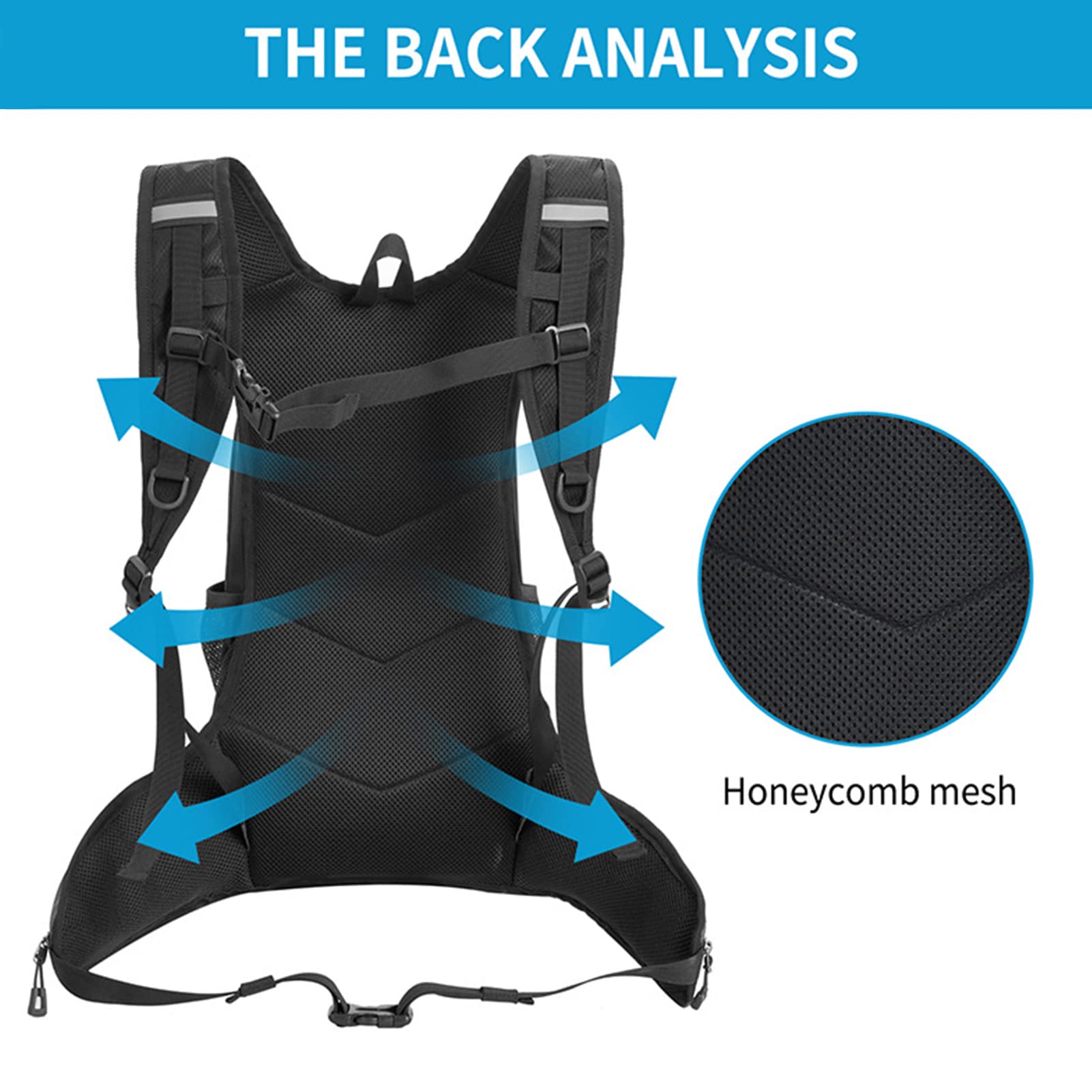 Lixada Plecak Rowerowy Lekki Plecak Rowerowy Torba Podróżna Sport na Zewnątrz na Camping Piesze Wycieczki Plecak Na Ramię Wyścigi