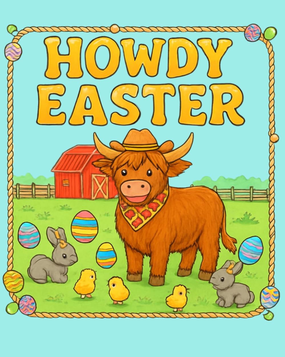 Howdy Easter!: Farm Easter Coloring Book