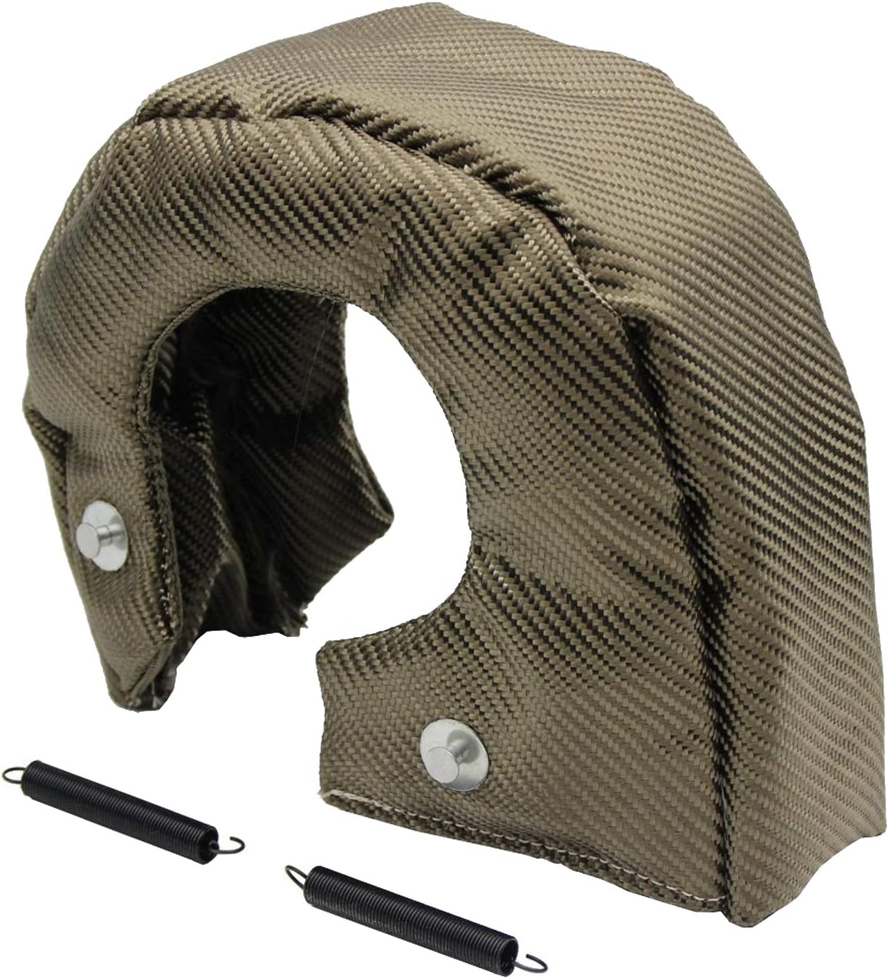 T4 Titanium Turbo Blanket Heat Shield Cover Fiberglass Turbo Charger Cover heat shield barrier Fiber Turbo Blanket Turbocharger Cover Wrap(Not For T6 or T3 Turbo)