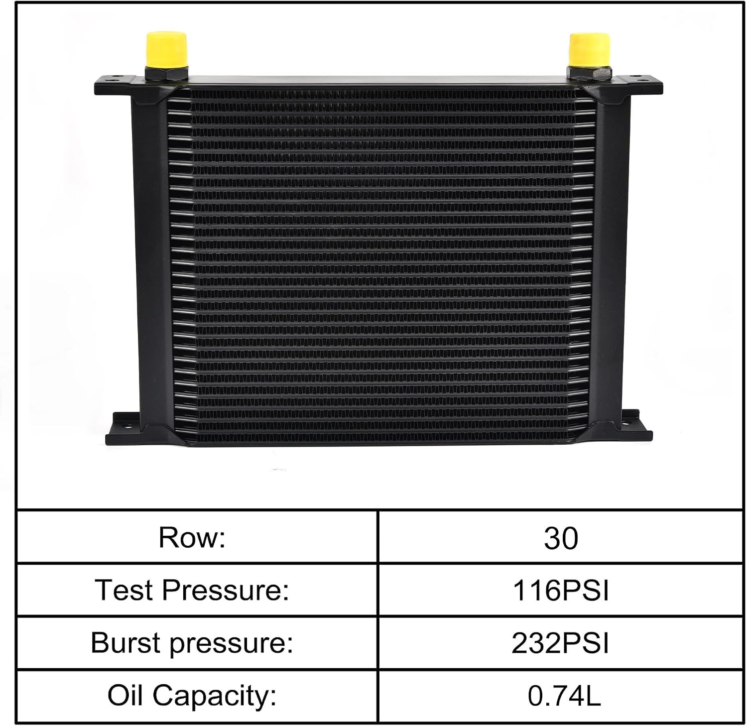 EVIL ENERGY 30 Row Oil Cooler Bundle with 330mm Oil Cooler Mounting Bracket Kit image 5