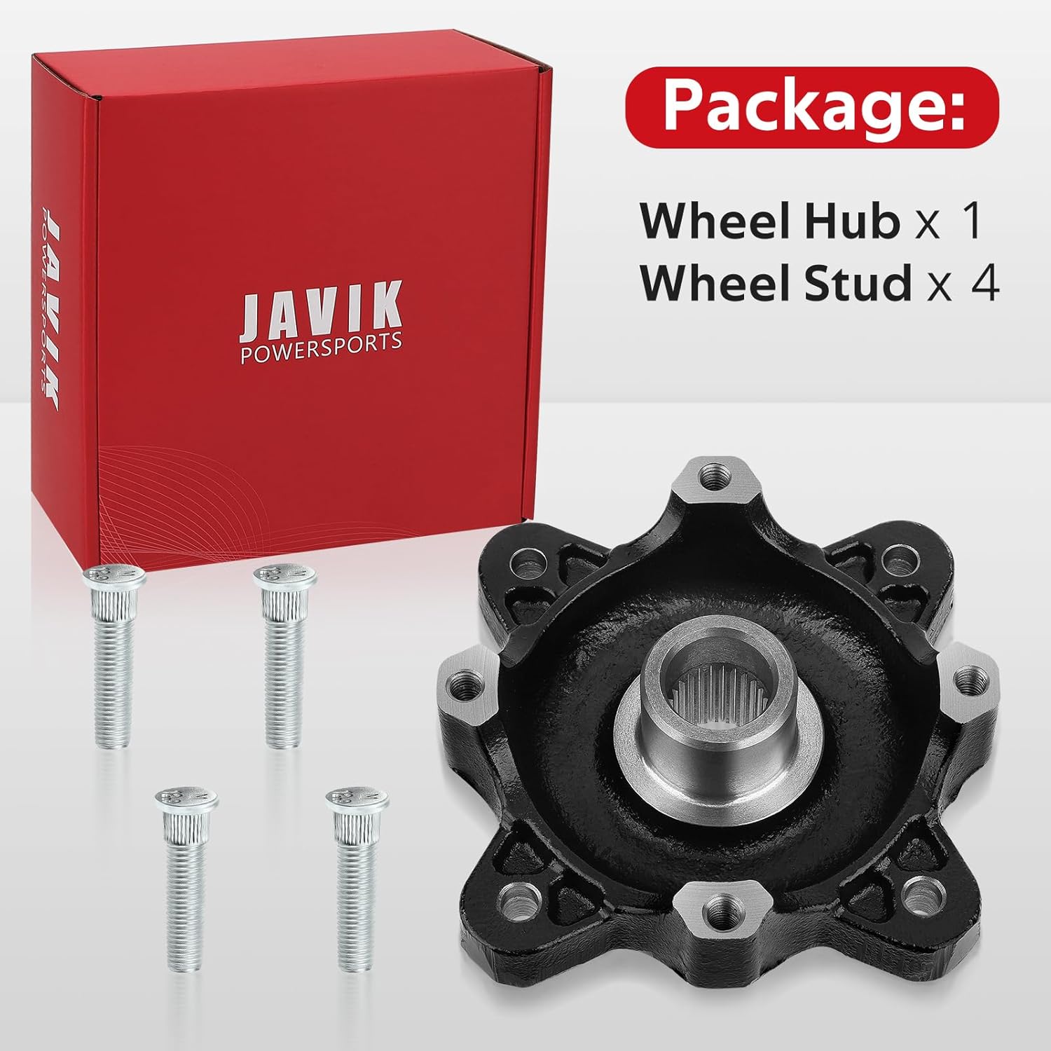 JAVIK Front Wheel Hub Stud Compatible with Polaris Ranger 800 Diese-l 900 700 ACE 570 900 OEM# 5137127-067 5137659-067 5142569-067 5136254-067 5137539-067 7517871