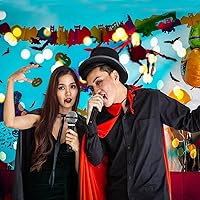 Vista 9 de Micrófono de juguete para niños - Micrófono falso de plástico para pretensión, accesorio de disfraz para Halloween, Navidad, cosplay, regalos