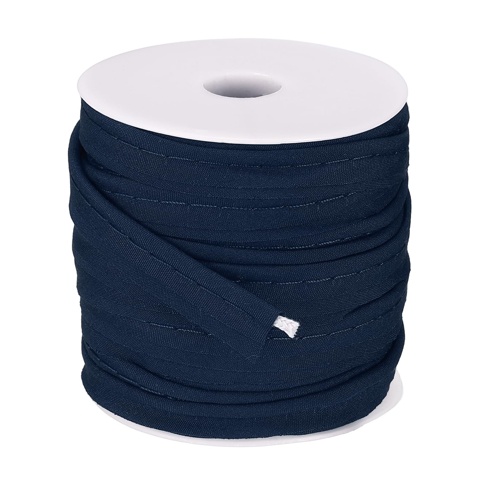 sourcing map Piping Trim Bias Tape, 3/8 Inch 25 Yards Cotton Folding Binding Tape with Welting Cord, Decorative Sewing Trim for Home Decor Sewing DIY Crafting Clothing Fabric Edge, Navy Blue