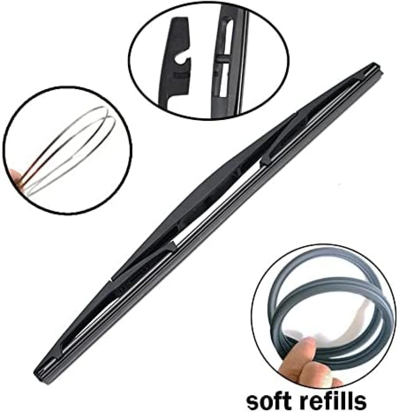 Juego de escobillas limpiaparabrisas Delanteras y traseras de 24 ", 21" y 10 ", para Mitsubishi ASX, para Outlander Sport RVR MK3 2010 2011 2012 2013 2014 2015 2016 2017 2018 2019