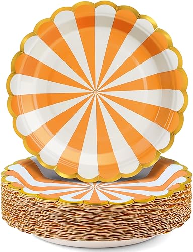 Vista 8 de Platos de papel de fiesta de feliz cumpleaños, platos de postre negros, 7 pulgadas, 50 unidades, lunares de aluminio para decoraciones de fiesta