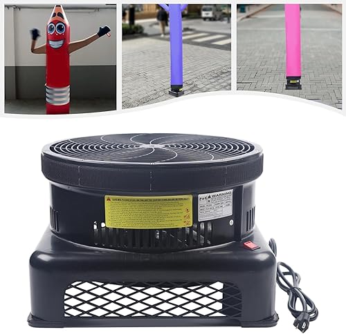 Miniatura 3 de Soplador inflable para hombre de tubo de 17.7 pulgadas, 110 V 550 W, ventilador de globo inflable, brazo inflable, tubo oscilante, hombre loco que