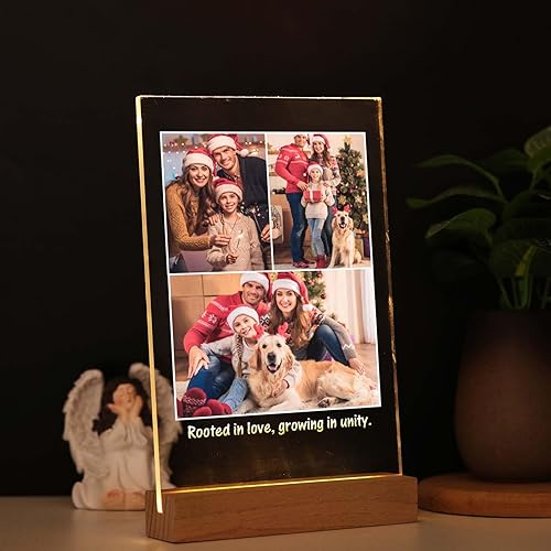 Miniatura 4 de Placa de collage de fotos personalizada, regalo de arte de vidrio con foto personalizada para élella, regalo de boda, regalo para pareja, regalo