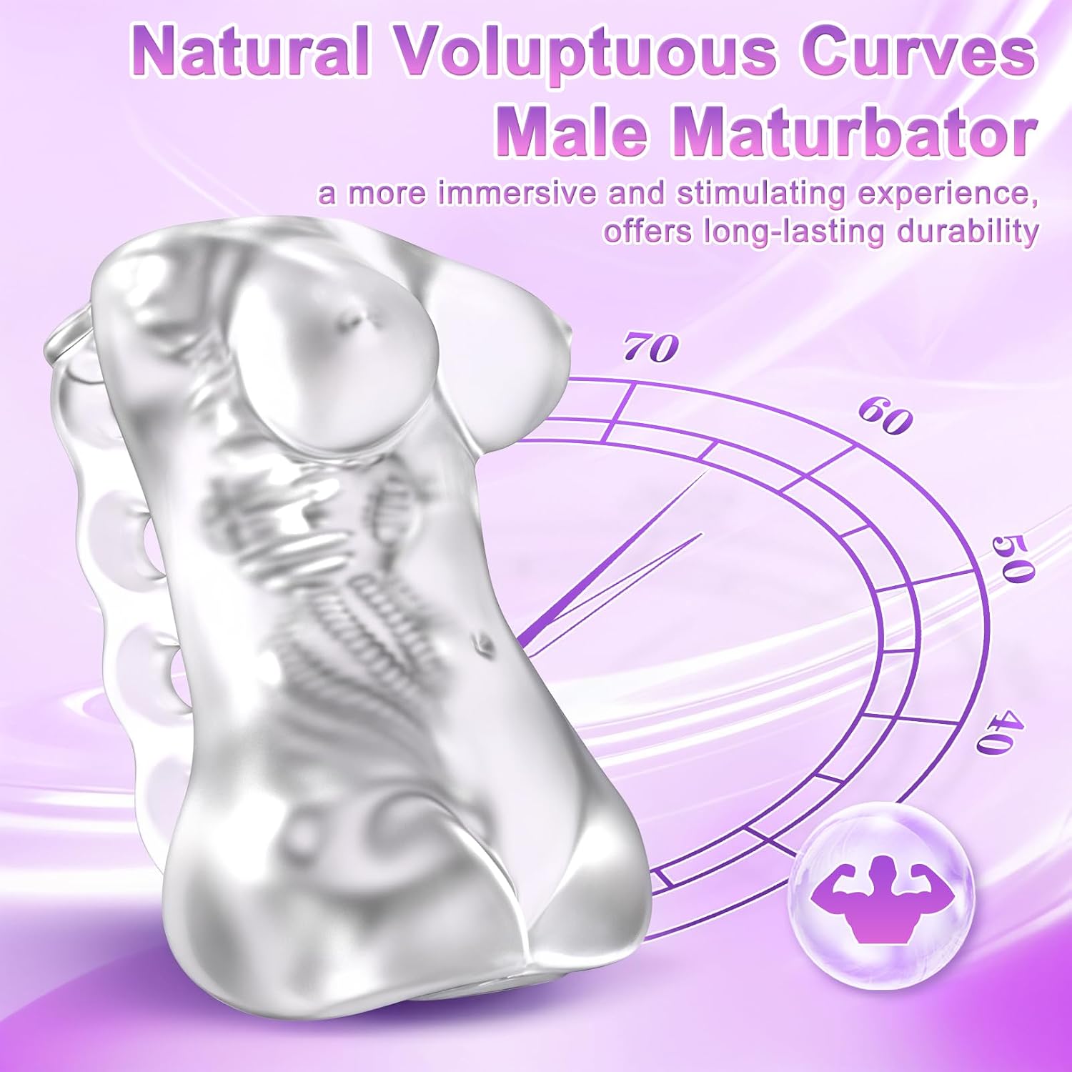 Pocket Pussy Male Masturbator Sex Toys for Men, Sex Doll Stroker Adult Sex Toy, Realistic Vagina Textured Blowjob Penis Training TPE Masturbation Sleeve for Males