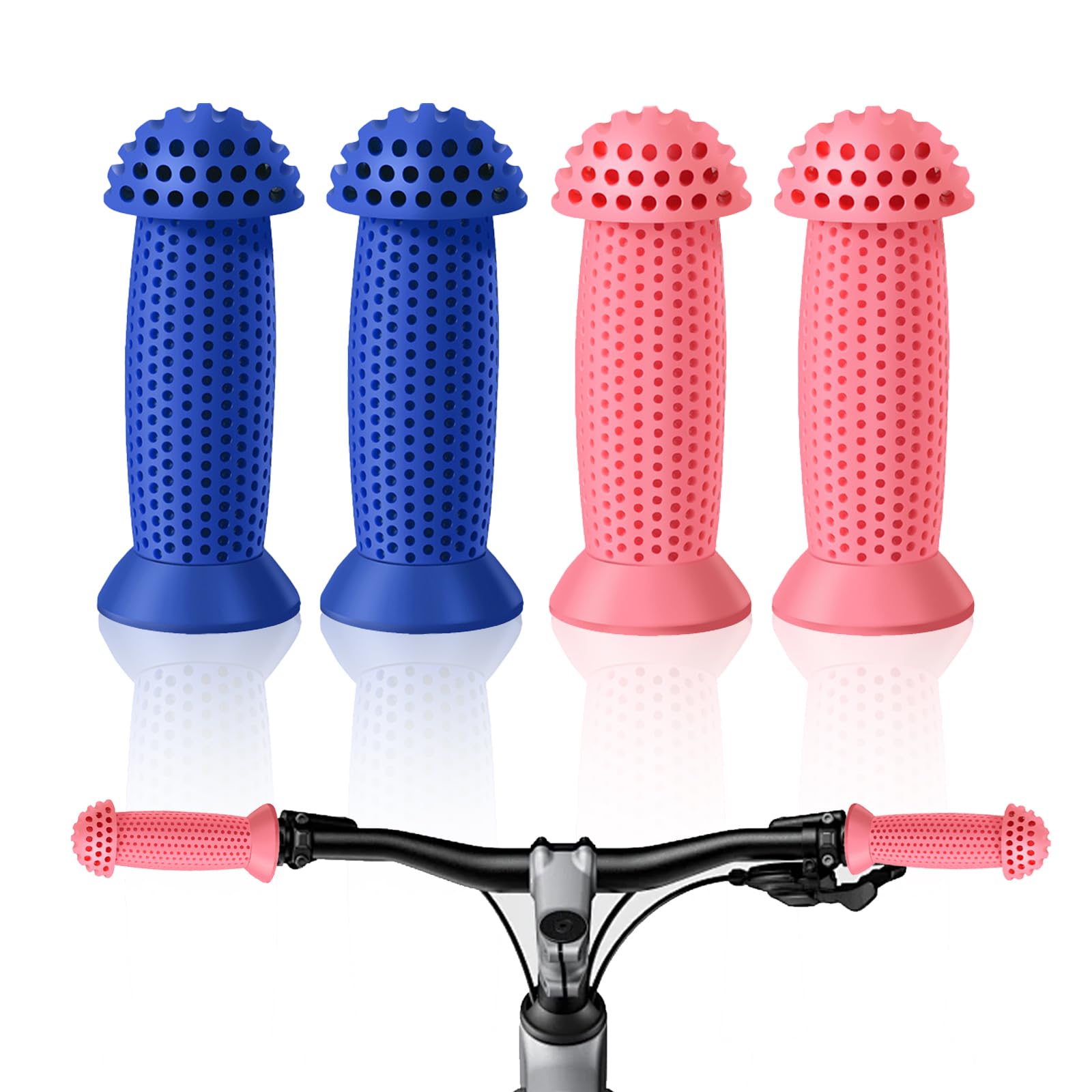 KASESSS 2 works Children's Bike Handlebar Grips, Kids Bicycle Handlebar Grips 22mm Diameter