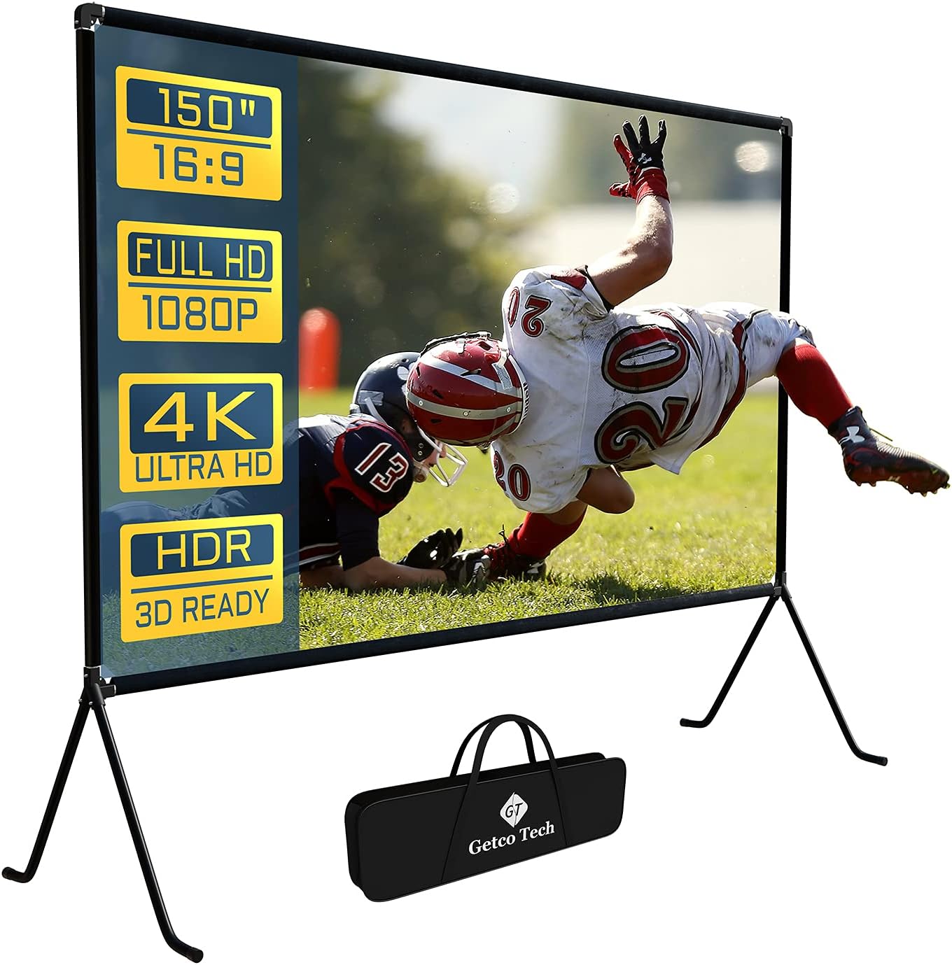 Buy Projector Screen, Multifunction Projector Screen With Stand, Double