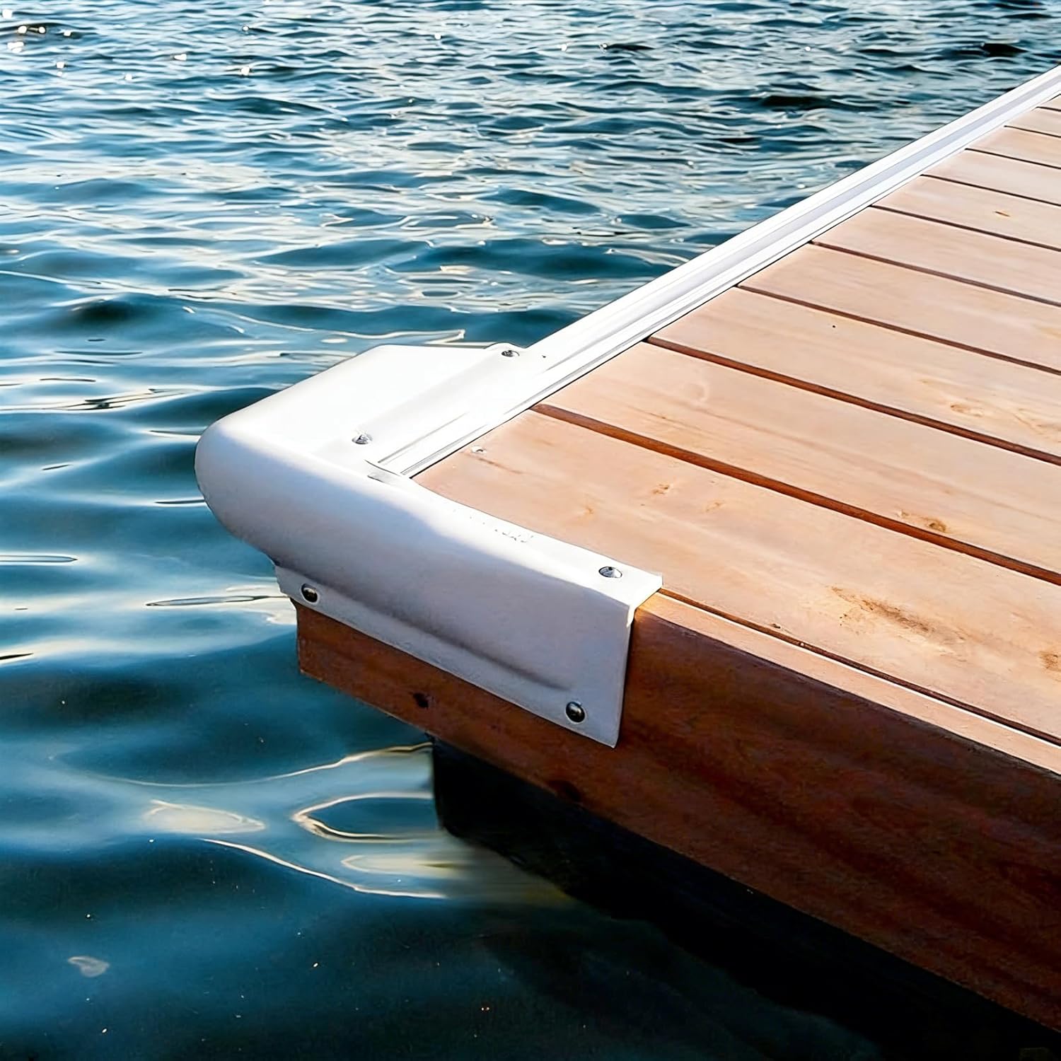 90 Degree Vinyl Boat Dock Corner Bumper - Marine Dock Corner Guard, 9" L x 9" W x 5" H, 2 Pcs