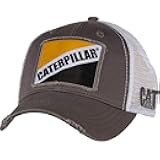Caterpillar Cat Gray Twill w Patch Cap