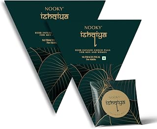 Nooky Dark Chocolate Paan | All-Natural Ingredients | Handcrafted Flavour Fusion | Adult Chocolate | 25g (Pack of 2)