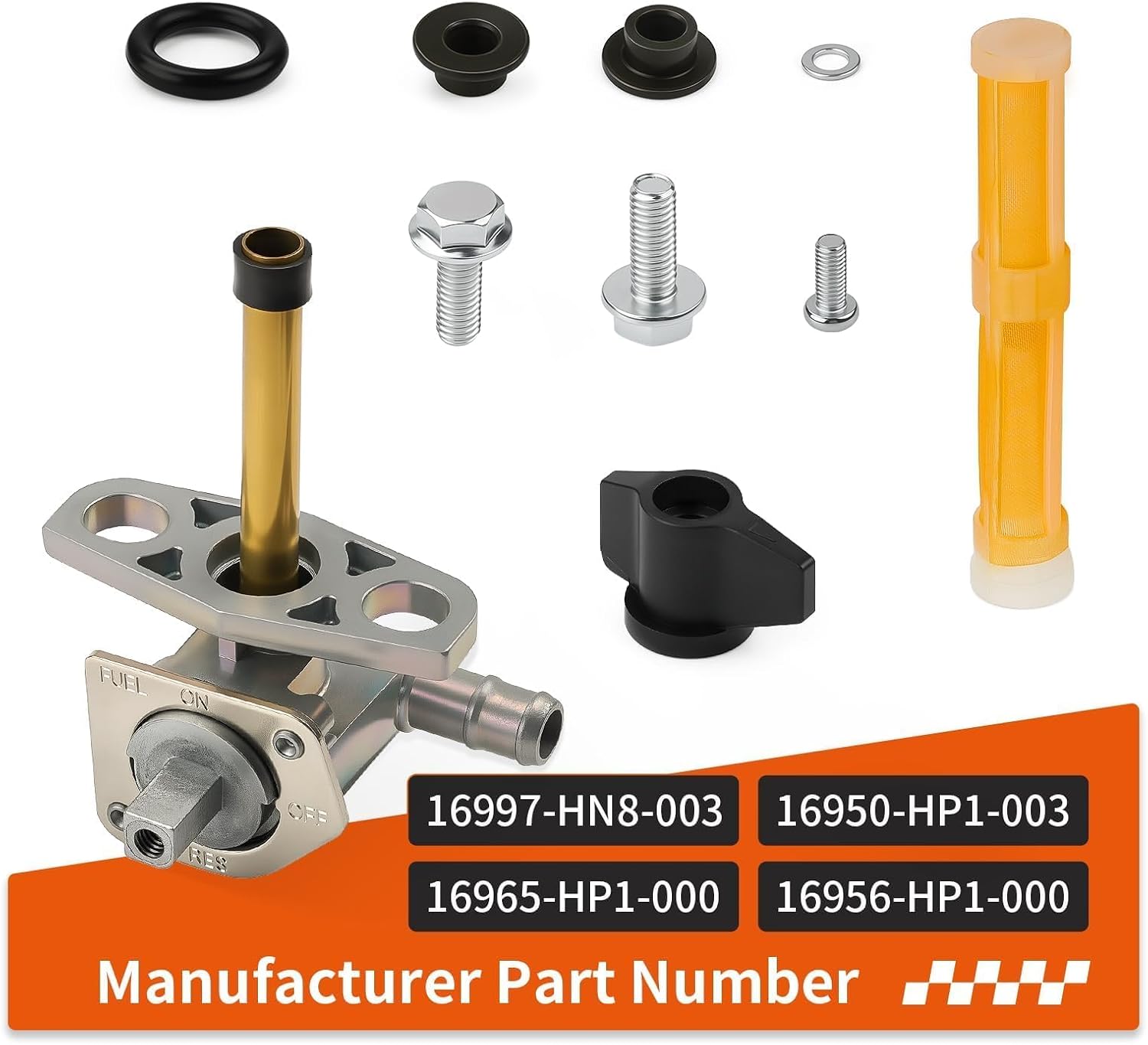 Fuel Valve Petcock Kit W/Line For Honda Electric Start 450 TRX450ER TRX450R