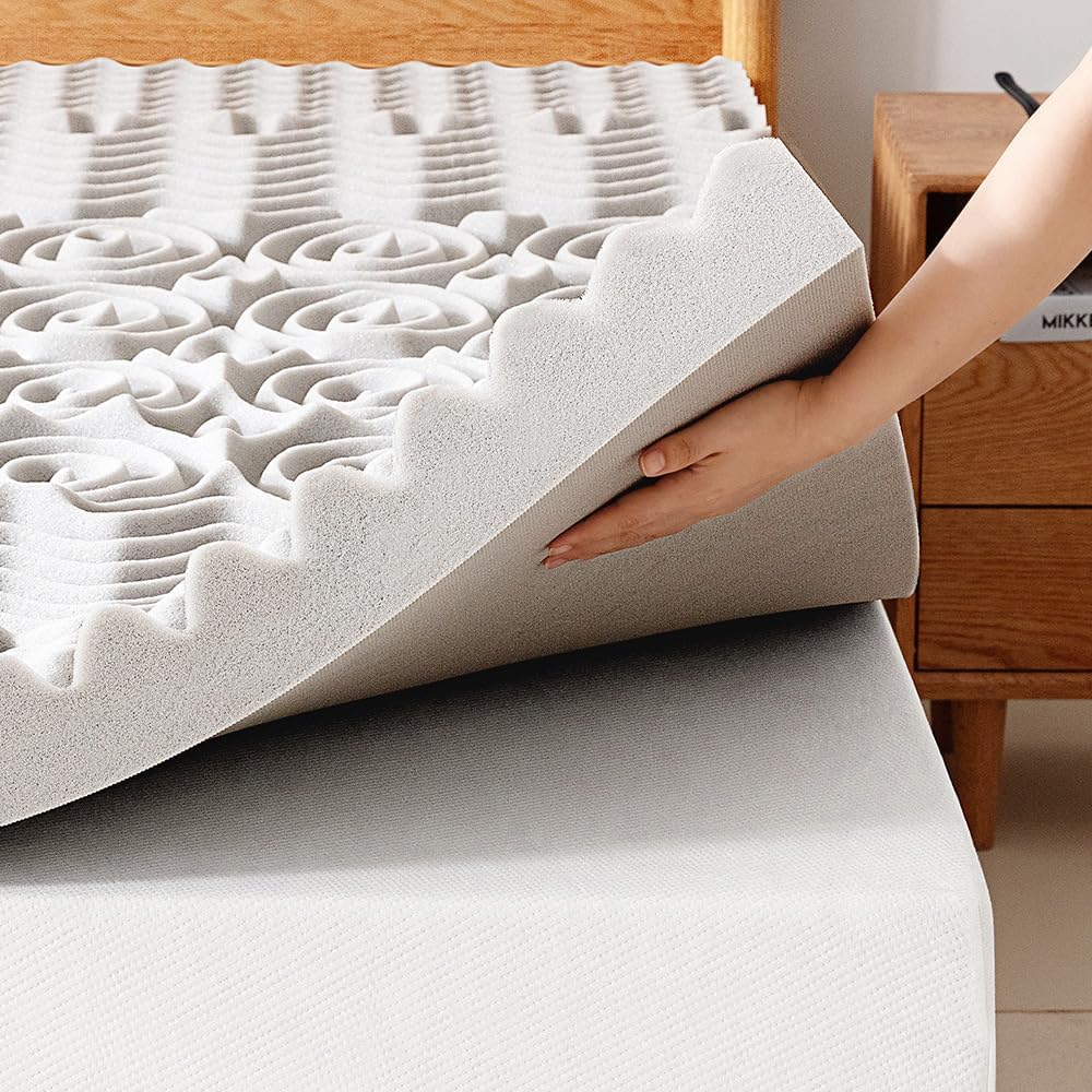 GELSEA 3 Inch Memory Foam Mattress Topper Twin,5Zone