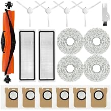 Accessories Kit for Xiaomi X10+, X20+, for Dreame L10s Ultra, L10 Ultra, L10 Prime Robot Vacuums, 1 Main Brush, 6 Dust Bags, 2 Filters, 6 Mop Pads, 4 Side Brushes, Replacement Parts Spare Attachments