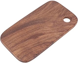 Tabla de cortar de madera multiusos para camping, barbacoa y cocina, diseño colgante con agujeros (S (15.5 x 8.5 x 1))