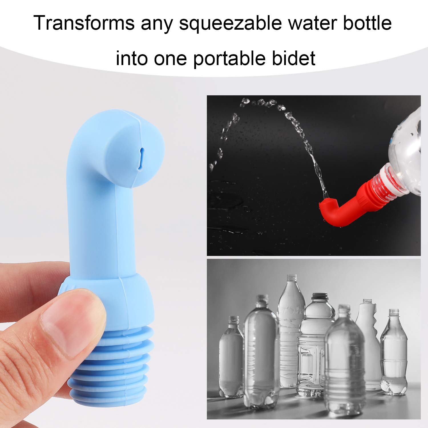 MWOOT 3 sztuki przenośny bidet podróżny do toalety, uniwersalny ręczny bidet na porodę noworodka u noworodka higiena osobista czyszczenie mycie, na zewnątrz, kemping, podróże
