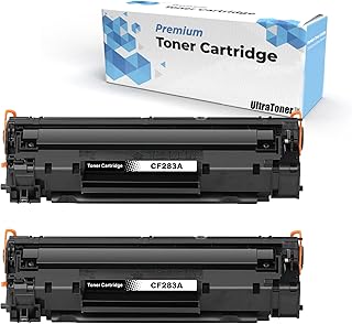 2PK Ultra Toner® Compatible Replacement for HP 83A CF283A hp83a hp83 Black Toner Cartridge for Laserjet Pro M201dw M201n M125a M125nrw M125nw M125rnw M127fn M127fp M127fw M225dn M225dw (2 Pack)