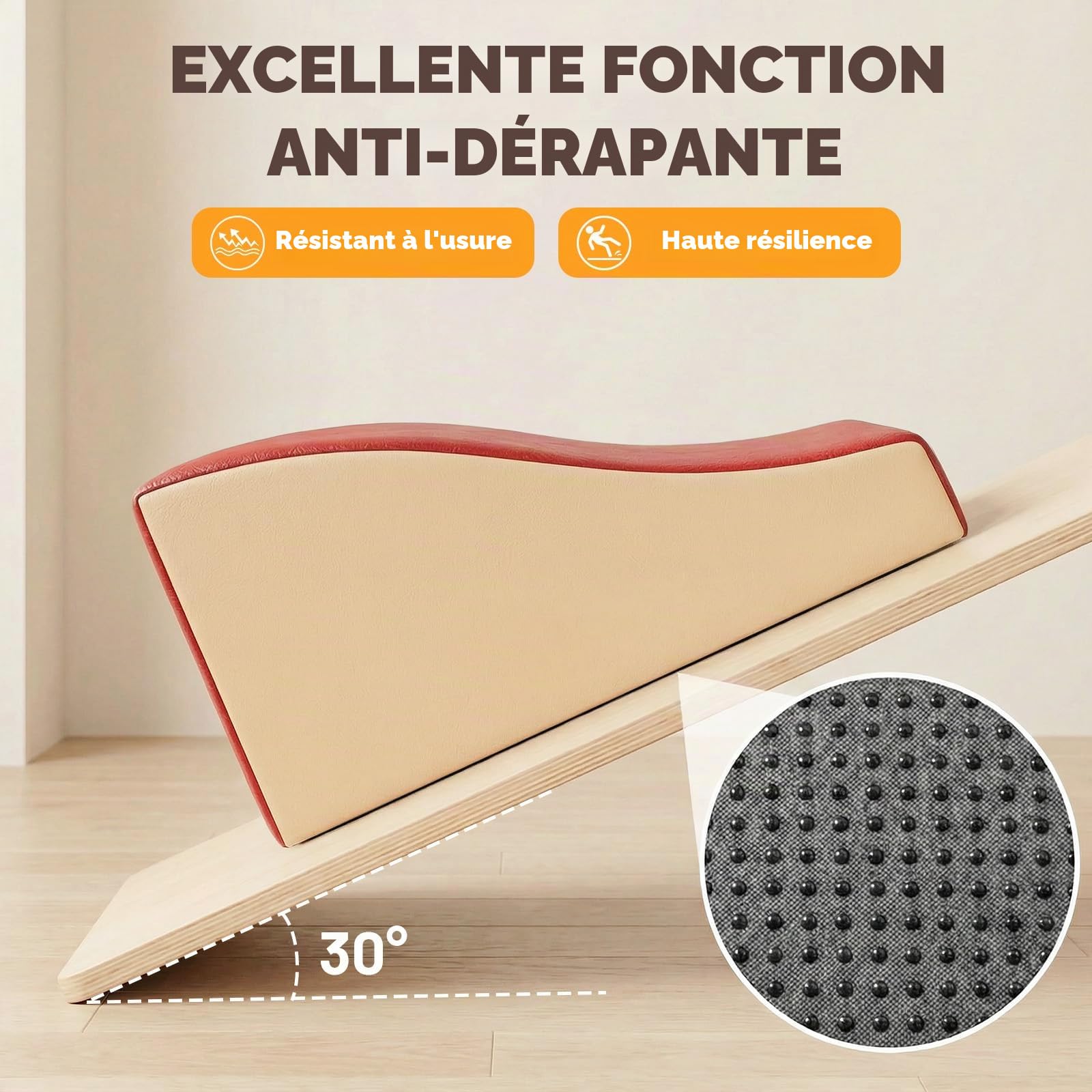 JungleDove Lot de 4 Jouets d’Escalade pour Tout-Petits : Ensemble de Jeu Souple en Cuir PU – Blocs d’Escalade en Mousse pour Ramper et Glisser, Aire de Jeux intérieure pour Enfants (Couleur variée)