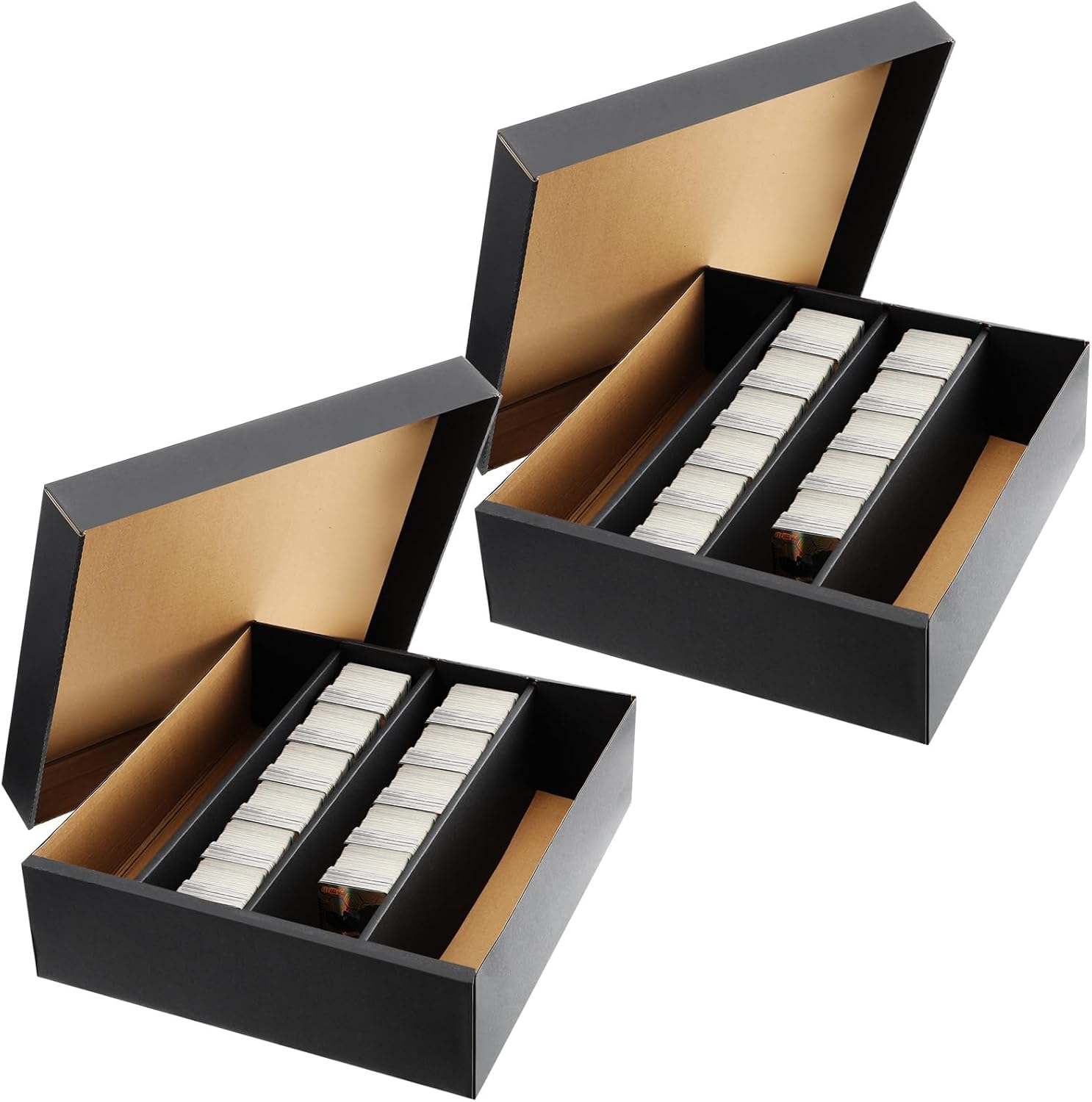 PerKoop 2 Pcs Trading Card Storage Box 3200 Count Box