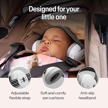 Alpine Muffy Baby Comfort Ear Defenders, Adjustable up to 36 months, Black